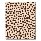 Brown Polka Dot Scatter Rug