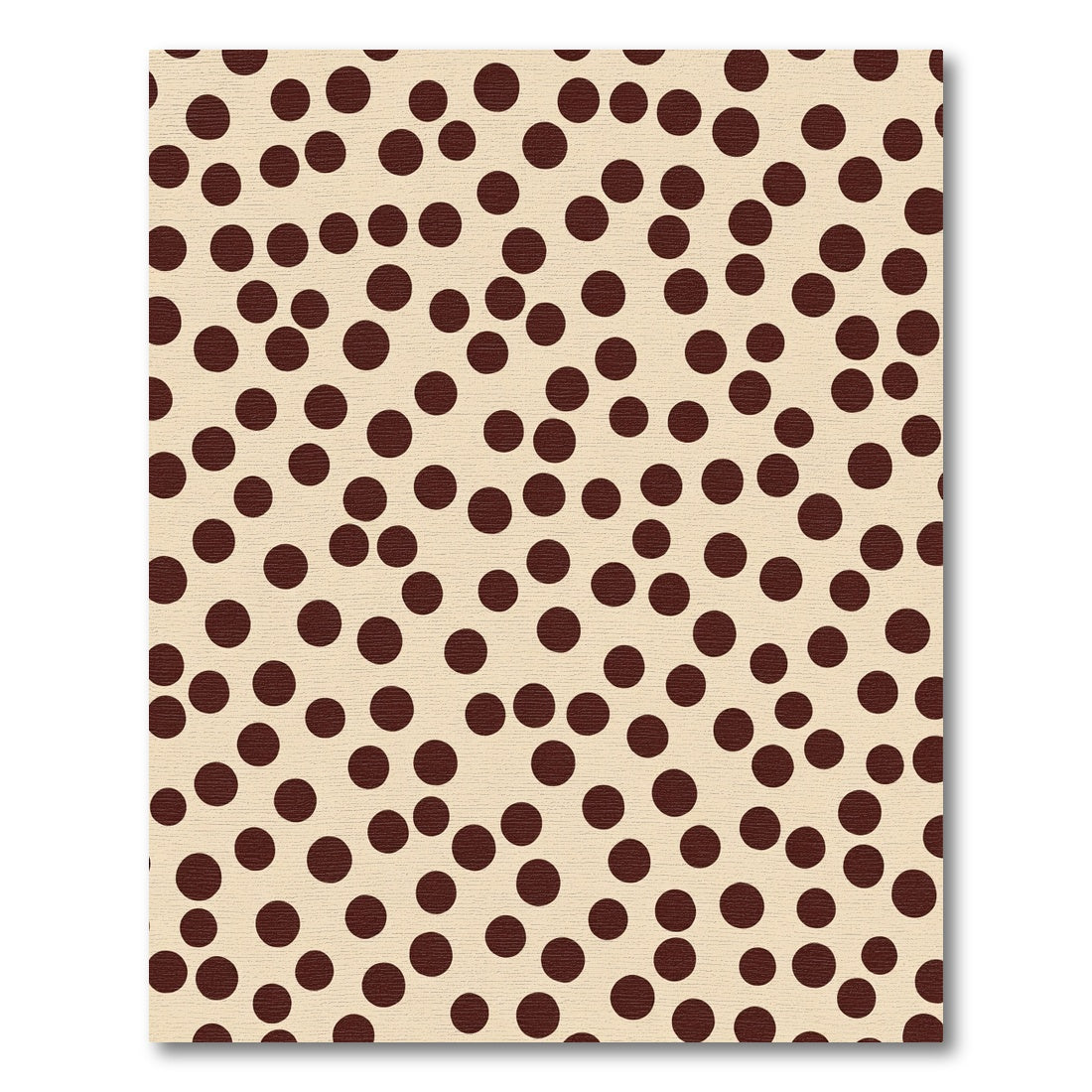 Brown Polka Dot Scatter Rug