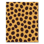 Amber Brown Spotty Spheres Rug