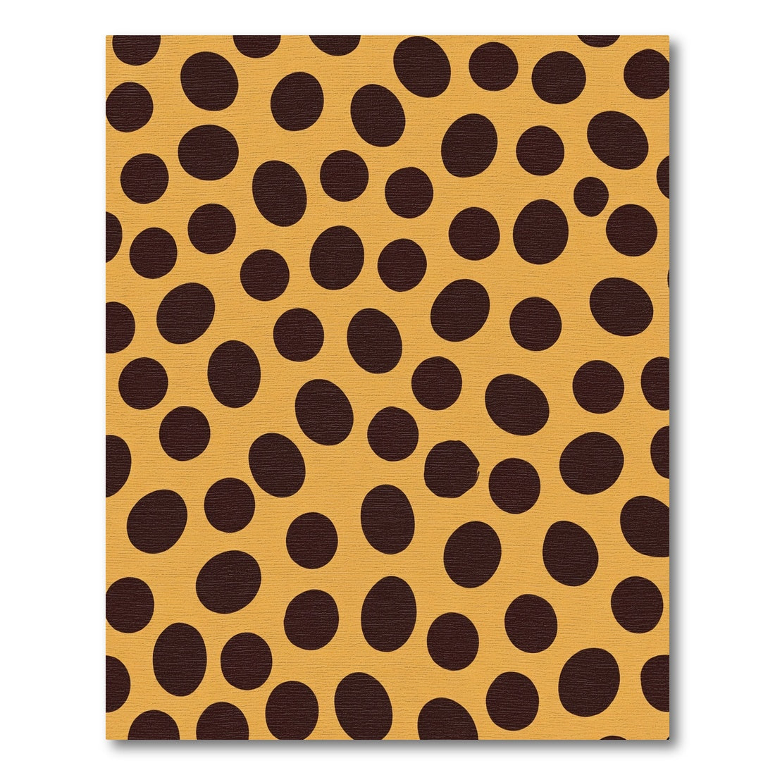 Amber Brown Spotty Spheres Rug