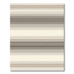 Neutral Tones Wide Striped Rug