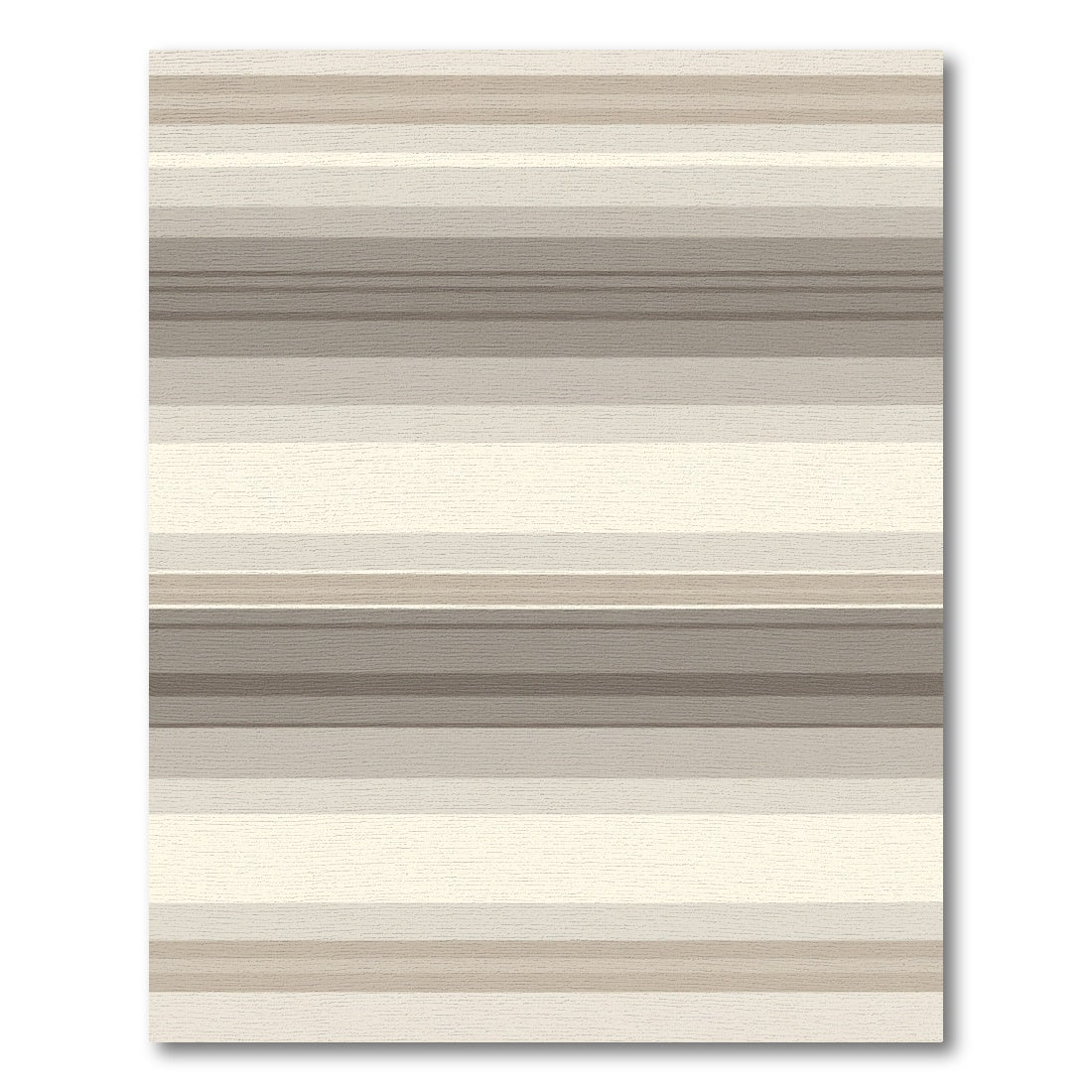 Neutral Tones Wide Striped Rug