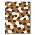 Brown Cream Spotted Blob Contemporary Rug