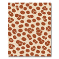 Earthy Brown Abstract Clusters Organic Rug