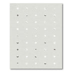 Minimalist Gray Tiny Floral Dots Rug