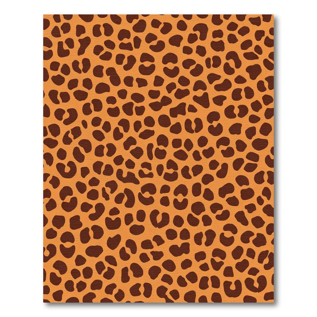 Bold Orange Leopard Spots Rug