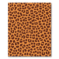 Bold Orange Leopard Spots Rug