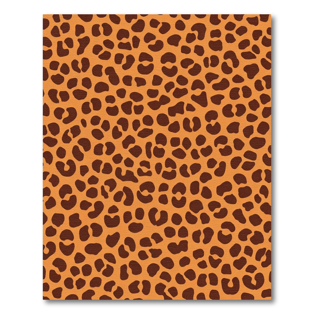 Bold Orange Leopard Spots Rug