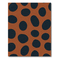 Terracotta Navy Pebble Spots Rug
