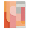 Soft Geometric Pastel Mid-Century Modern Rug