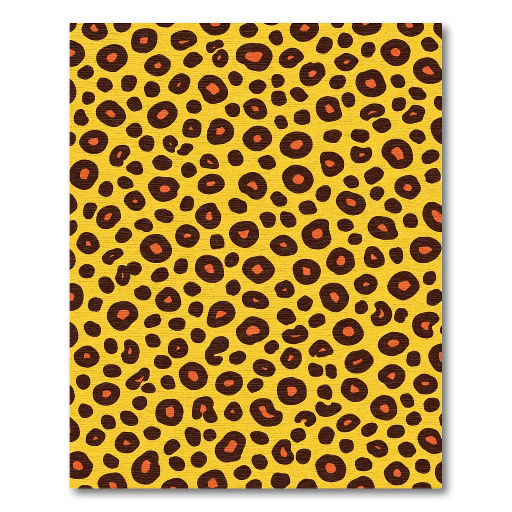 Bold Yellow Leopard Spots Rug