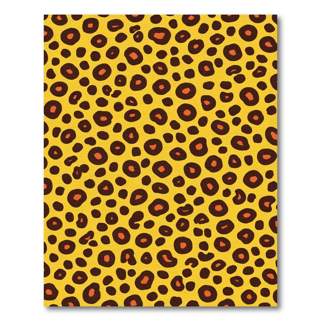 Bold Yellow Leopard Spots Rug