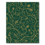 Golden Vine Botanical Forest Rug