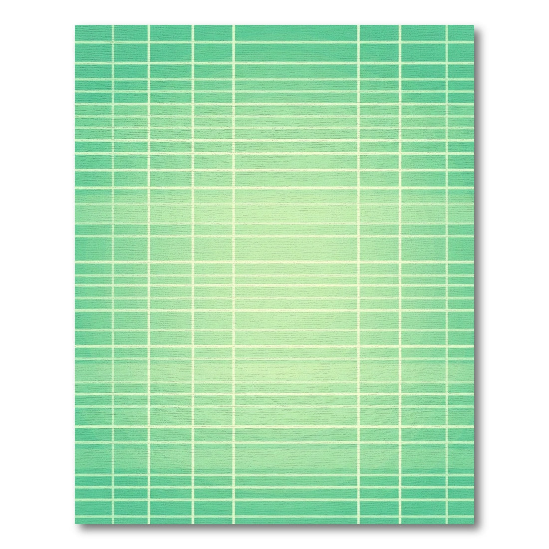 Cool Mint Grid Lines Rug