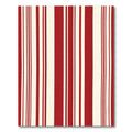 Bold Red Cream Stripe Collection Rug