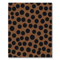 Brown Black Polka Dot Circles Rug