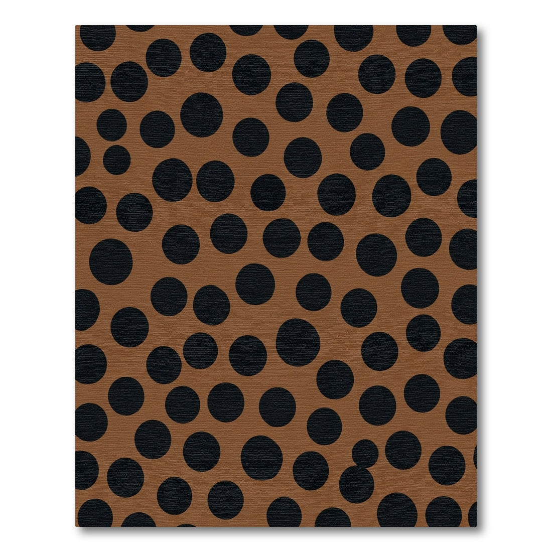 Brown Black Polka Dot Circles Rug