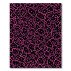 Pink Abstract Blob Collage Rug