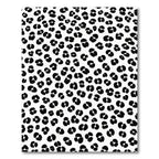 Bold Black Leopard Spots Rug