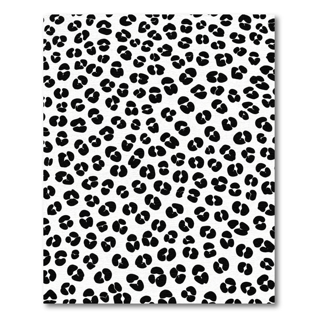 Bold Black Leopard Spots Rug