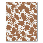 Brown White Abstract Splatter Rug