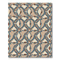 Earthy Abstract Interlocking Diamond Rug