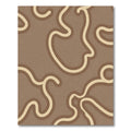 Retro Neutral Swirl Stripe Rug
