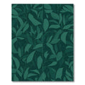Deep Forest Green Leafy Vines Rug