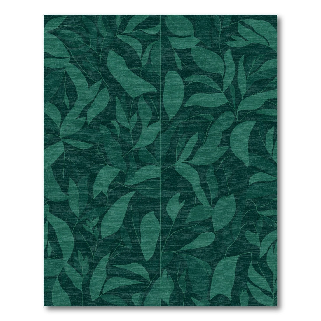 Deep Forest Green Leafy Vines Rug