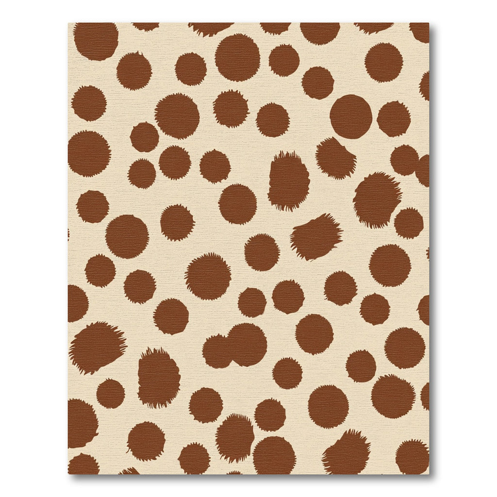 Brown Polka Dot Scattered Texture Rug