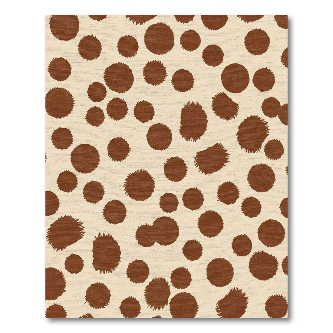 Brown Polka Dot Scattered Texture Rug