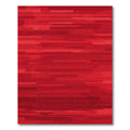 Crimson Red Horizontal Stripe Texture Rug
