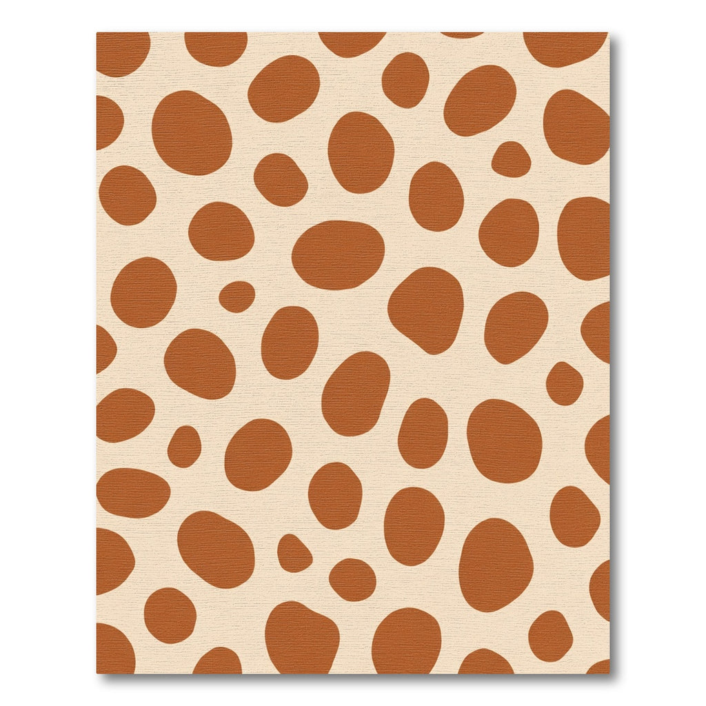 Terracotta Spotted Organic Forms Rug