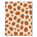 Terracotta Spotted Organic Forms Rug