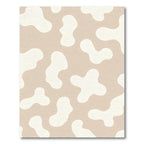 Beige White Organic Spot Rug