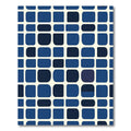 Modern Blue Rounded Squares Rug