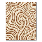 Earthy Swirls and Triangles Rug