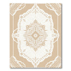 Neutral Beige Intricate Mandala Rug