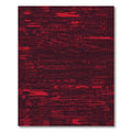 Crimson Abstract Distressed Stripe Rug
