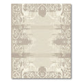 Neutral Earthy Archway Damask Rug