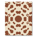 Cream Brown Abstract Spots Rug