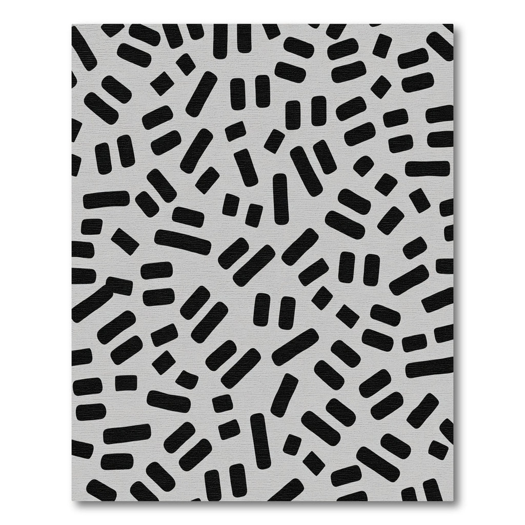 Abstract Black Dash Background Rug