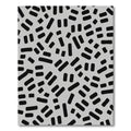 Abstract Black Dash Background Rug