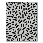 Abstract Black Dash Background Rug