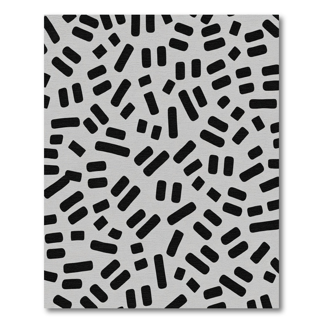 Abstract Black Dash Background Rug