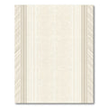 Subtle Cream Striped Botanical Rug