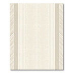 Subtle Cream Striped Botanical Rug