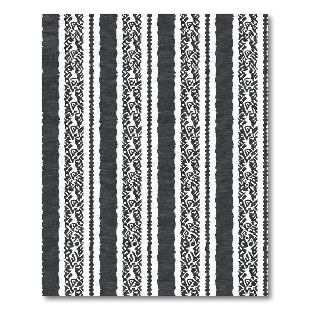 Monochrome Textured Stripe Composition Rug