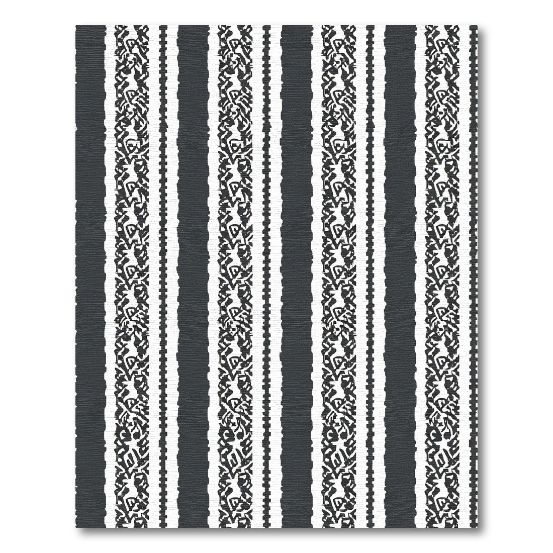 Monochrome Textured Stripe Composition Rug