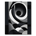 Monochromatic Abstract Swirl Gradient Rug